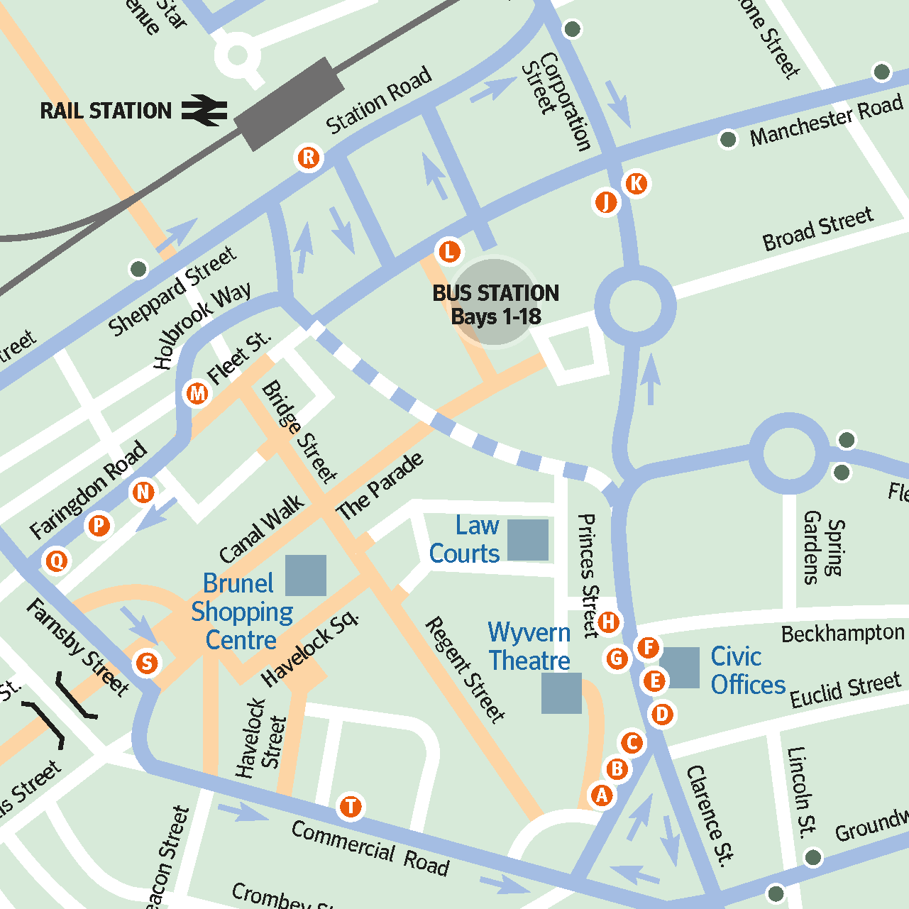 town centre bus stops are moving - Swindon's Bus Company