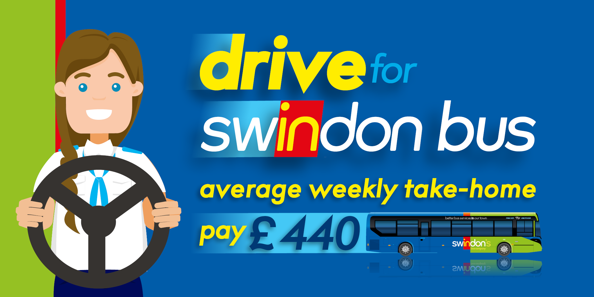 Swindon Bus weekly wage driver advert