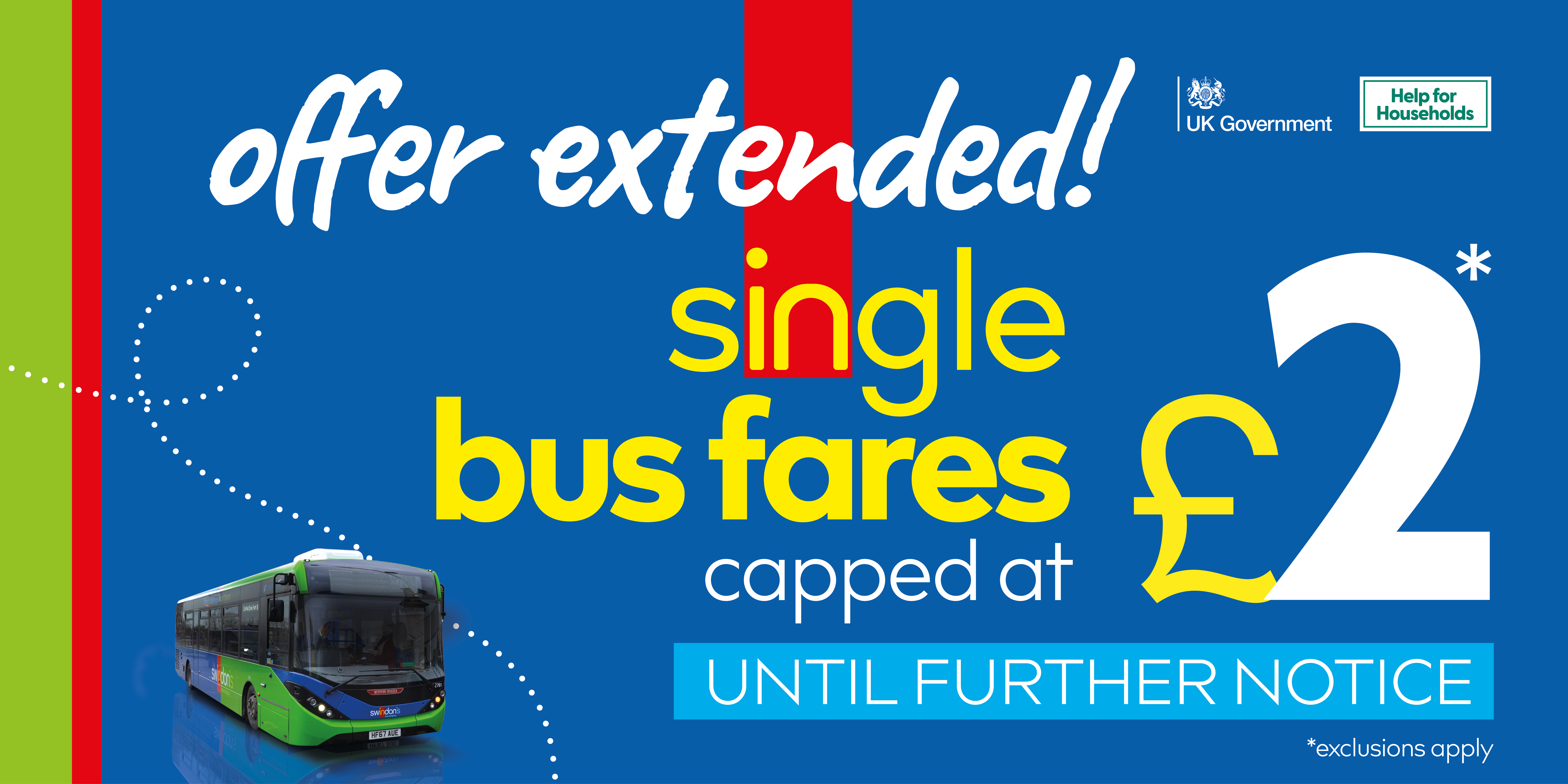 £2 single journey initiative extended once again!