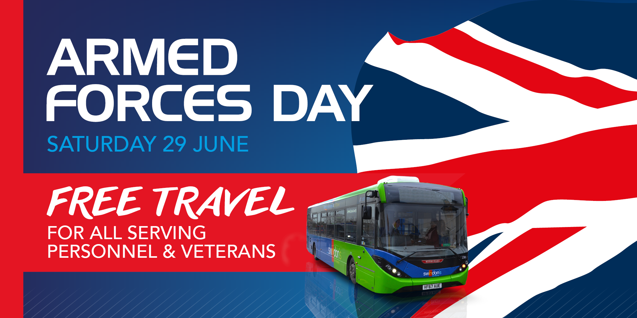 Swindon’s Bus Company offering free travel for military personnel on Armed Forces Day