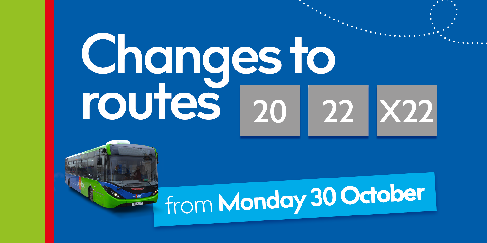 Routes 20/22/ X22 are being replaced