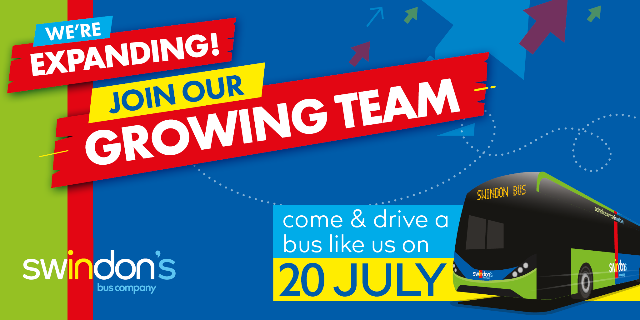 Swindon drive a bus like us day on Saturday 20 July with bus image