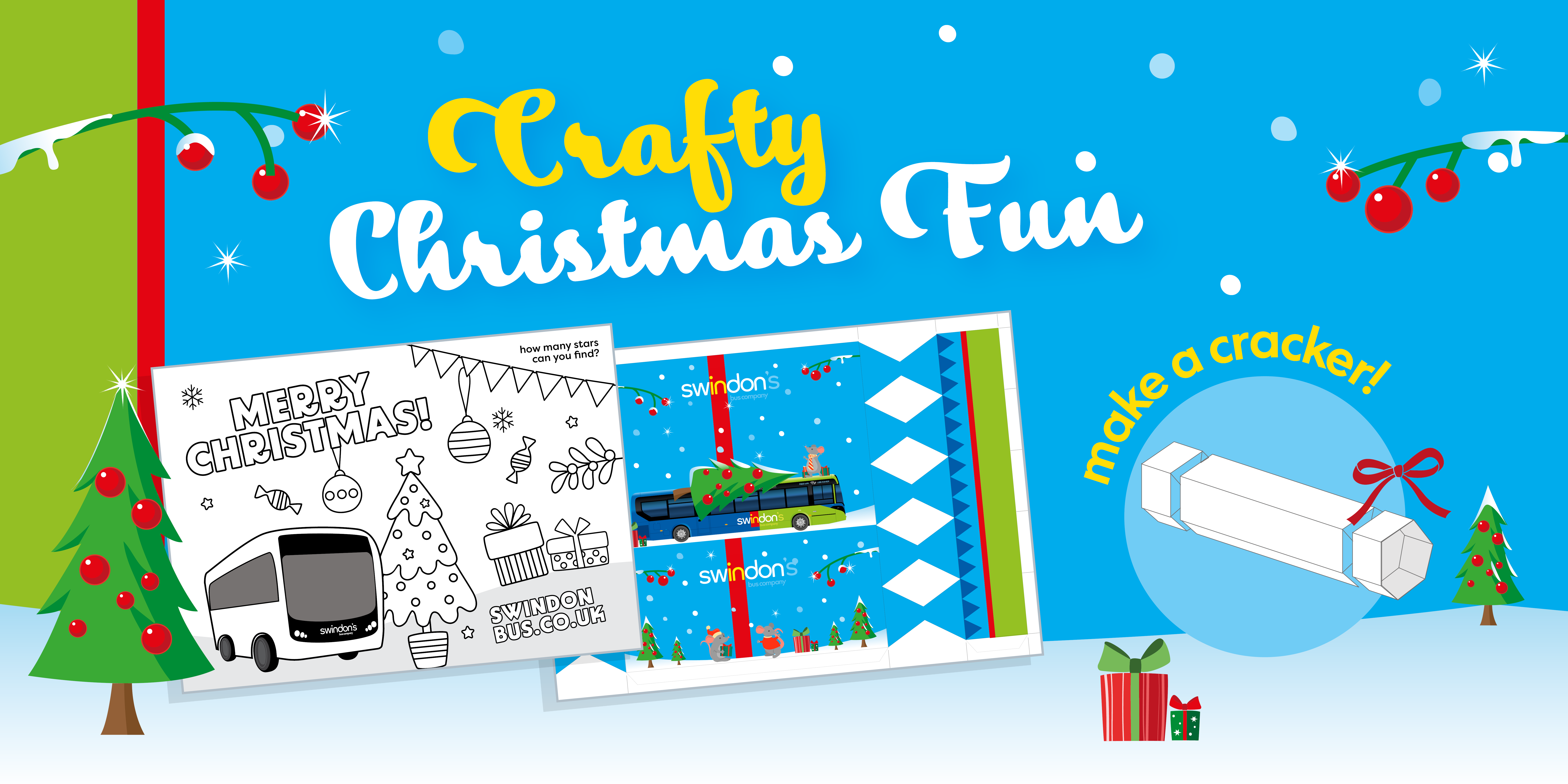 crafty christmas fun with Swindon Bus